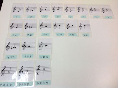 オリジナルの音符カードを作ってみたよ 音遊館 てくてく日誌 鹿児島市のピアノ教室ブログへようこそ